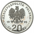 20 złotych 1995 500 lat województwa Płockiego srebrna moneta kolekcjonerska 