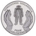 10 złotych 1998 Deklaracja Praw Człowieka - srebrna moneta kolekcjonerska 