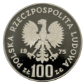 100 złotych 1975 Ignacy Jan Paderewski - srebrna moneta kolekcjonerska 