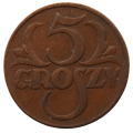 5 groszy 1931 - moneta obiegowa