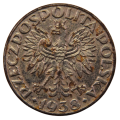 Generalna Gubernia 50 groszy 1938 Fe+Ni - moneta obiegowa 