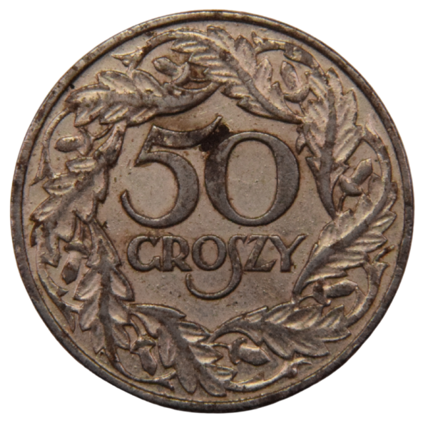 Generalna Gubernia 50 groszy 1938 Fe+Ni - moneta obiegowa