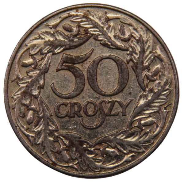 Generalna Gubernia 50 groszy 1938 Fe+Ni - moneta obiegowa