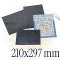 Hawidy na znaczki 210d x 297 mm HAWID 5 sztuk A4 czarne