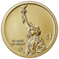 USA 1 dolar 2025 - Innowacja - Linia produkcyjna samochodów Michigan P