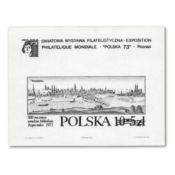 1973 Fi. blok 91 ND ** światowa Wystawa Polska 73 nowodruk