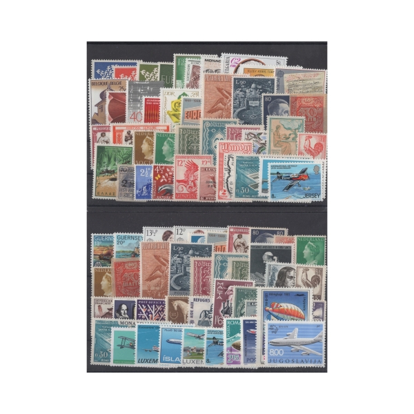 Pakiet Europa znaczki kasowane na czarnej karcie [063]