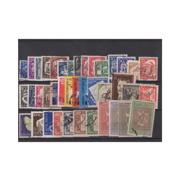 Pakiet Rumunia 41 znaczków kasowane na czarnej karcie [057]