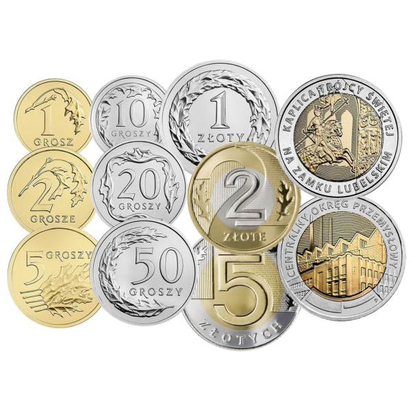 Rocznik monet obiegowych i 5 złotowych okolicznościowych 2017