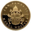 Medal Święty Jan Paweł II - platerowany złotem