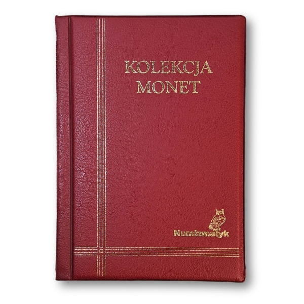 Klaser kieszonkowy na 96 monet bordo 2 złote NG