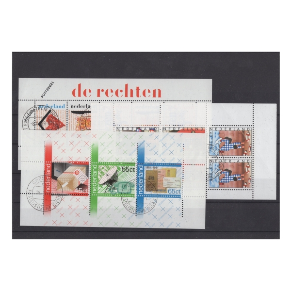 Pakiet Holandia 3 bloczki kasowane na czarnej karcie [63]