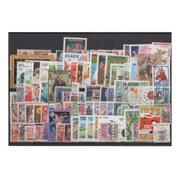 Pakiet Świat 99 znaczków kasowane na czarnej karcie [36]