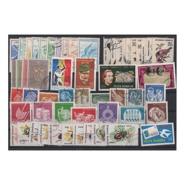 Pakiet Rumunia 55 znaczków kasowane na czarnej karcie [113]