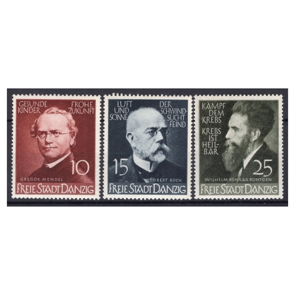 WMG 1939 Fi. 304-306 ** Kongres lekarzy seria znaczków