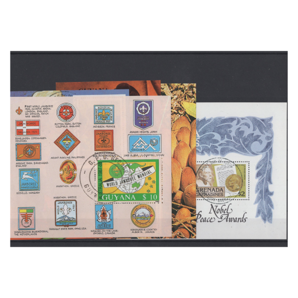 Pakiet Ameryka 5 bloków kasowane na czarnej karcie [31]