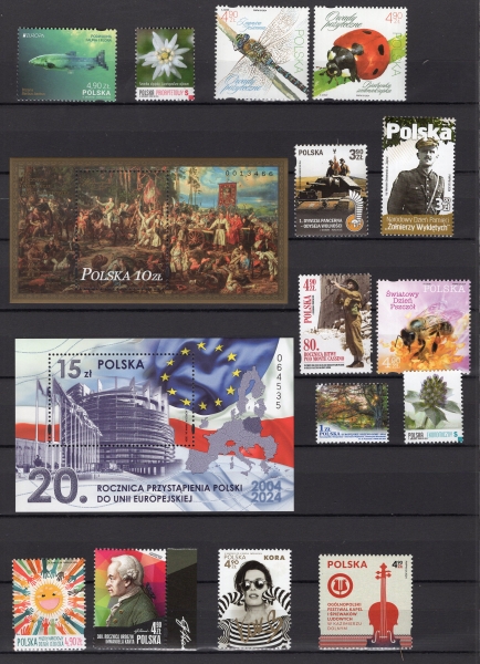 2024 Znaczki z 2 kwartału 5376-5404 czyste **