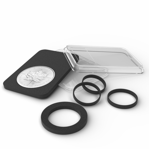 Slaby na monety Quickslab z ringami 16-41 mm uniwersalne - 6 szt. Leuchtturm 