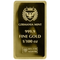 Złota sztabka 1/100 Oz Au 999.9 Germania PROOF - idealna na prezent dla Chrześnicy