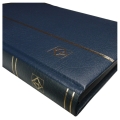 Klaser na znaczki Premium z etui 32 strony niebieski Leuchtturm
