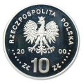 10 złotych 2000 Jan II Kazimierz półpostać srebrna moneta kolekcjonerska 