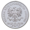 500 złotych 1988 Królowa Jadwiga - srebrna moneta kolekcjonerska 