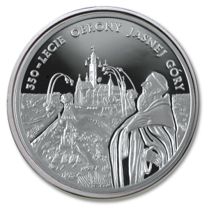 20 złotych 2005 350-lecie obrony Jasnej Góry srebrna moneta kolekcjonerska 