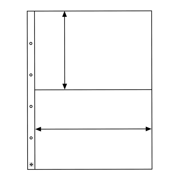 Kanzlei 2C - 5 kart A3 2 kieszenie -  LEUCHTTURM
