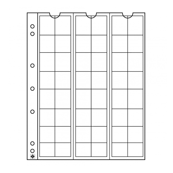 Numis 17 - karty na monety do 17 mm - Leuchtturm - 5 sztuk x 48 monet