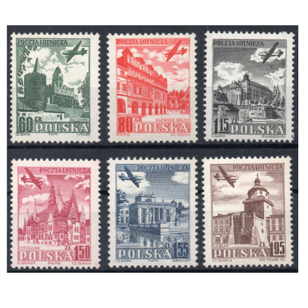 1954 Fi. 715-720 ** Wydanie lotnicze - kompletna seria znaczków