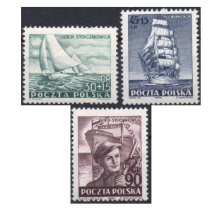 1952 - Fi. 616-618 ** Dzień Stoczniowca - seria znaczków pocztowych