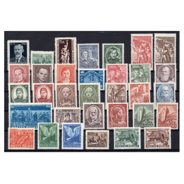 1950-1952 Fi. 512-649 ** Zbiór znaczków pocztowych