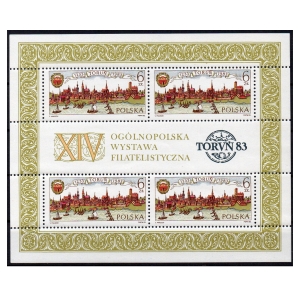 1983 Fi. blok 122 ** Wystawa Filatelistyczna Toruń 83