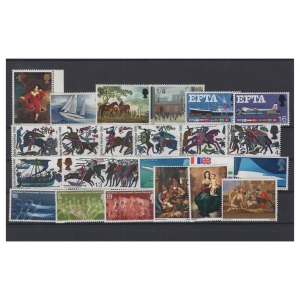 Pakiet Wielka Brytania 23 znaczki kasowane na czarnej karcie transportowej [200]