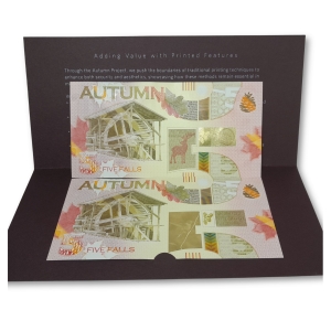 2024 banknot testowy PWPW AUTUMN 2x5 Falls