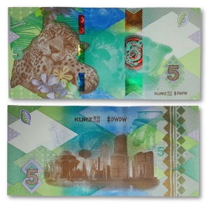Banknot testowy PWPW & Leonhard KURZ – UNIVERSAL 5 Afryka