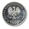 1000 zł 1986 Narodowy Czyn Pomocy Szkole srebrna moneta PRÓBA  Ag