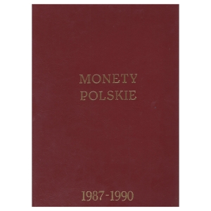Klaser na monety obiegowe - Polska 1987-1990 - Używany