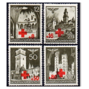 1940 Fi. GG 52 - 55 ** Dopłata na NCK czwórki seria znaczków