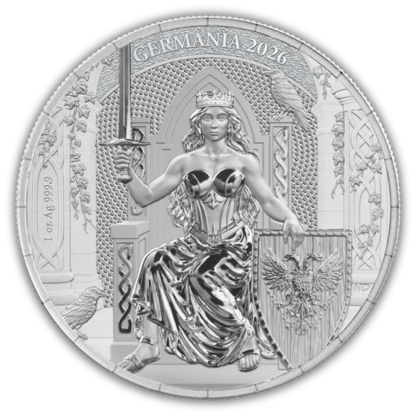 1 oz 2026 Germania – srebrna moneta bulionowa Ag 999.9 - seria Germania