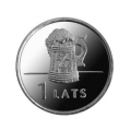 Łotwa 1 Łat 2011 Kufel z piwem