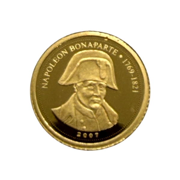 1500 franków Napoleon Bonaparte złota moneta kolekcjonerska najwyższej próby 999