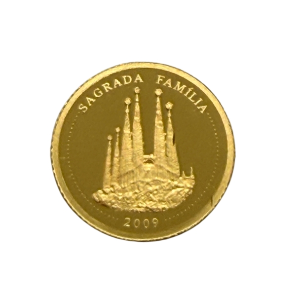 10 Wonów Sagrada Familia złota moneta kolekcjonerska najwyższej próby 999