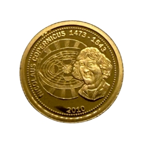 1 Dolar Kopernik złota moneta kolekcjonerska najwyższej próby 999 