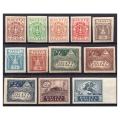 1919 Fi. 73 - 84 A ** Wydanie koronowe cięte - seria znaczków