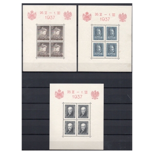 1937 Fi. bloki 2-4 ** Wizyta króla Rumunii w Polsce