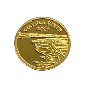 100 Franków Wisła  złota moneta kolekcjonerska najwyższej próby 999