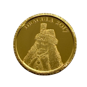 100 franków Drakula złota moneta kolekcjonerska najwyższej próby 999