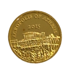 100 franków Akropol złota moneta kolekcjonerska najwyższej próby 999