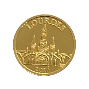 100 franków Lourdes złota moneta kolekcjonerska najwyższej próby 999
